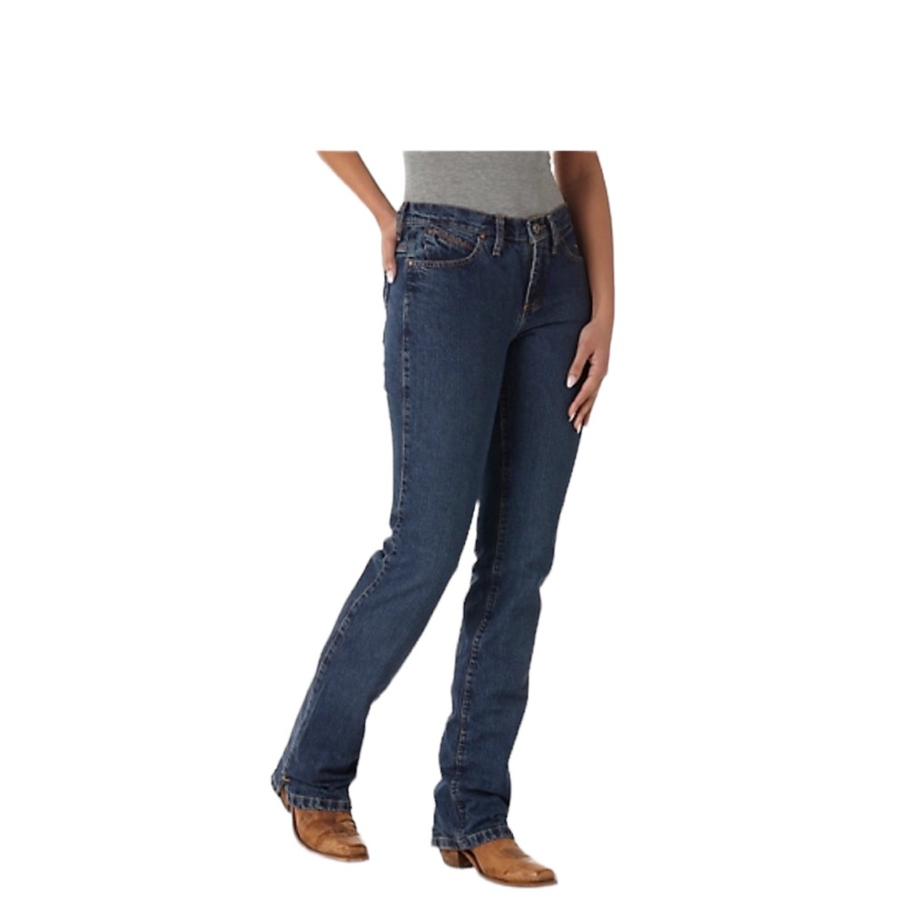 Wrangler Q-Baby WRJ30TR 3/4x34 Medium Wash Bootcut Jeans NWT Cowboy‎ Country